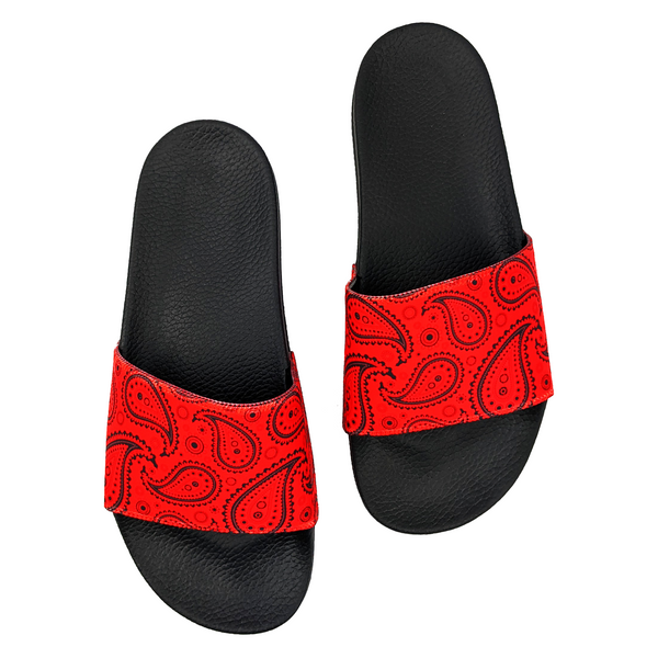 Red bandana flip deals flops
